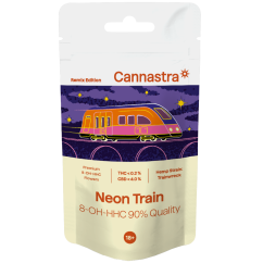 Cannastra 8-OH-HHC Flower Neon Train 90 % kvalita, 1 g – 100 g
