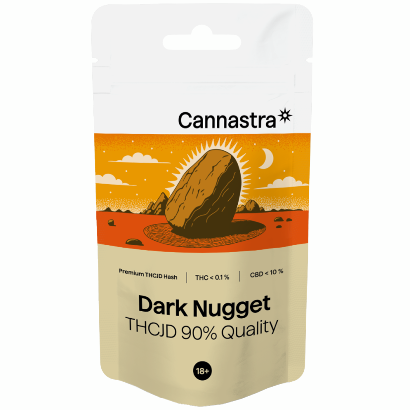 Cannastra THCJD Hash Dark Nugget, ποιότητα THCJD 90%, 1g - 100g