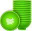 Best Buds Silikonska zdjela za miješanje 7 cm, zelena s bijelim logotipom