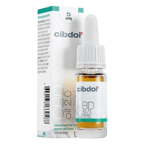 Cibdol CBD Alyva 2.0 5 %, 500 mg, 10 ml