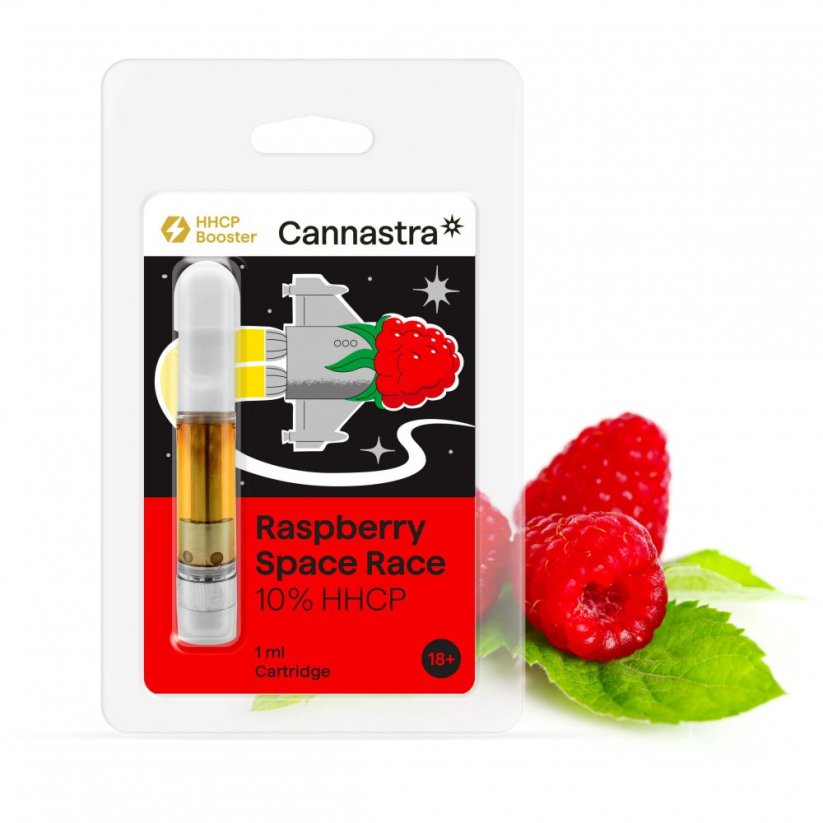 Cannastra HHCP skothylki Raspberry Space Race, 10 %, 1 ml