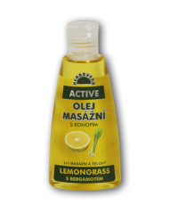 Herbavera masážní olej ACTIVE Citroengras en bergamotem 150 ml