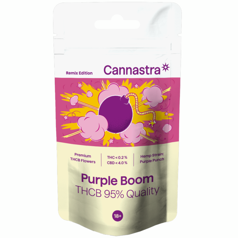 Cannastra THCB Flower Purple Boom, THCB 95% kvalitete, 1g - 100 g