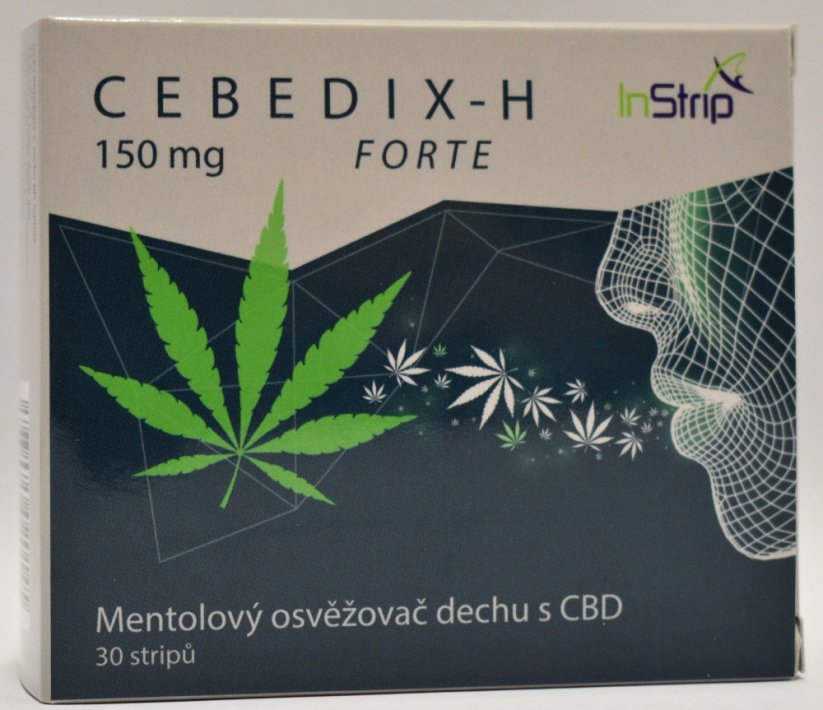 CEBEDIX-H FORTE Menthol munfräschare med CBD 5mg x 30st, 150 mg