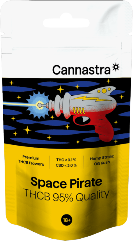 Cannastra THCB Flower Space Pirate, ποιότητα THCB 95%, 1g - 100 g