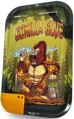 Best Buds Gorilla Glue Μεγάλος μεταλλικός δίσκος κύλισης με κάρτα μαγνητικού μύλου