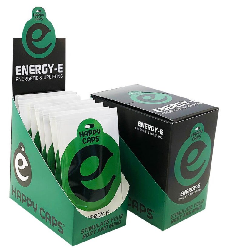 Happy Caps Energy E- Energické a Povzbuzující tobolky
