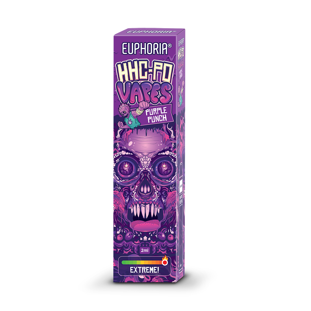 Euphoria HHCPO Disposable Vape Pen Purple Punch, 85% HHCPO, 2 ml