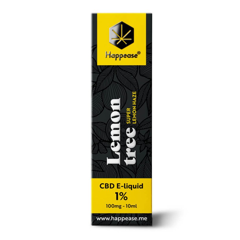 Happease CBD Liquid Lemon Tree, 1 % CBD, 100  mg, 10 ml