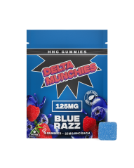 Delta Munchies Mavi Razz HHC Sakızlar, 125 mg, 5 adet