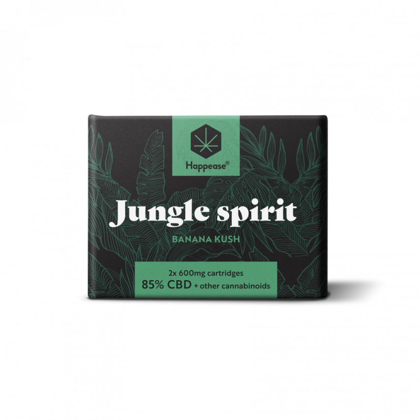 Happease Jungle Spirit patron 1200 mg, 85 % CBD, 2 stk x 600 mg