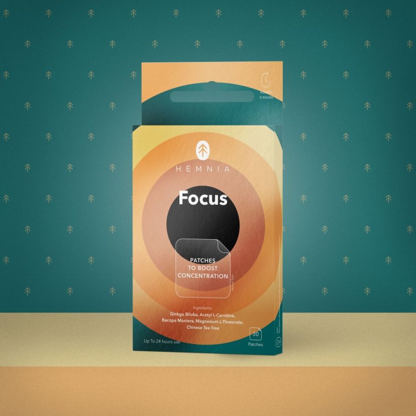 Hemnia Focus - Concentration Support Patch, 30 τεμ