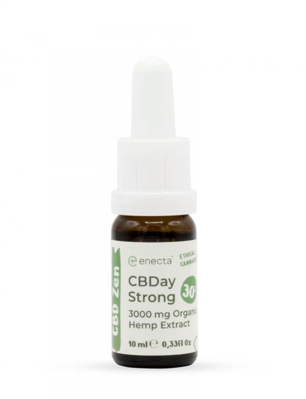 Enecta CBDay Strong, пълен спектър 30% CBD масло, 10 ml