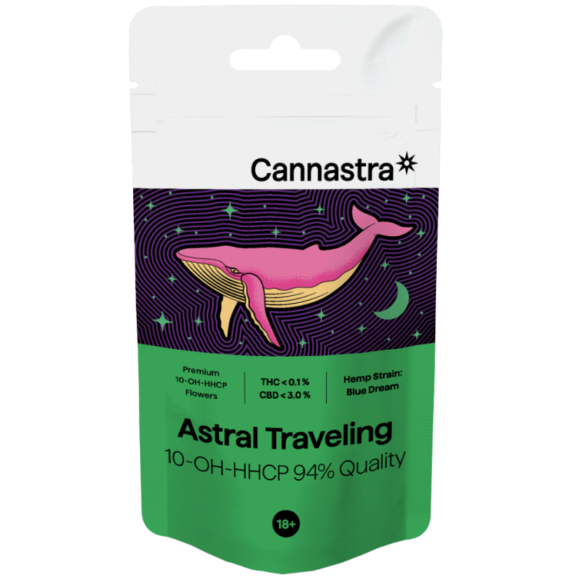 Cannastra 10-OH-HHCP Flower Astral Traveling 94 % Quality, 1 g - 100 g