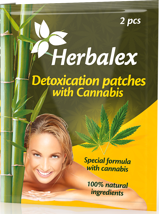Herbalex avgiftning plåster med cannabis 2pcs
