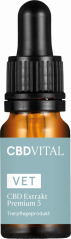 CBD Vital VÉTÉRINAIRE CBD 5 Extrait Prime pour Animaux domestiques, 5%, 500 mg, 10 ml