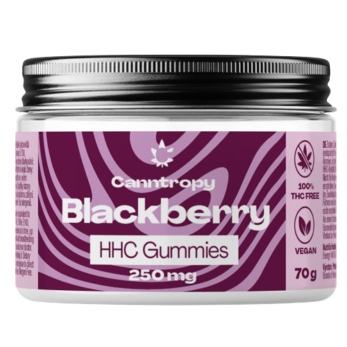 Canntropy HHC Fruit Gummies Blackberry, 250 мг HHC, 10 шт х 25 мг, 70 г