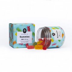 Hemnia CBD Gummies Gummy Bears, череша, киви, ананас, ягода, 100 mg CBD, 20 бр. x 5 mg, 45 g
