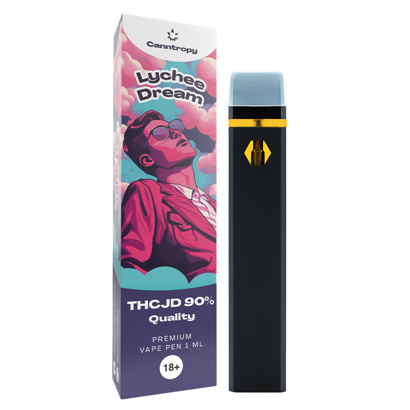 Canntropy THCJD Vape Pen Lychee Dream, THCJD 90% quality, 1 ml | Canatura