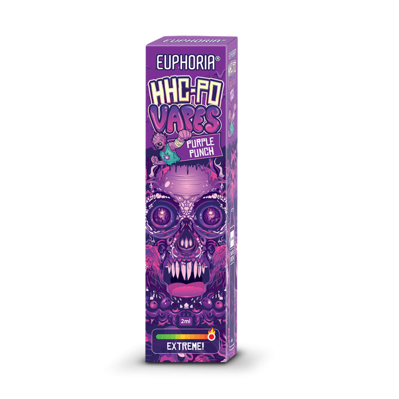 Euphoria HHCPO Vape Pen Purple Punch, 85% HHCPO, 2 ml