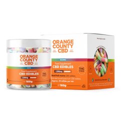 Orange County CBD Gummies Worms, 1200 mg CBD, ( 160 g )