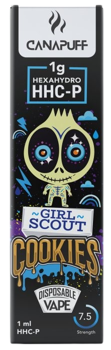 CanaPuff Girl Scout Cookies 96 % HHC-P - Jednorázové vaporizačné pero, 1 ml