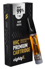 Eighty8 HHC Cartridge Sour Diesel - 99 % HHC, 1 ml
