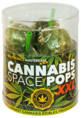 Cannabis Space Pops XXL Konopna Lízátka - Darkové balení ( 6 lízátek ), 24 balení v boxu