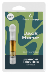 Canntropy Cartouche de mélange HHC Jack Herer, 1% HHC-P, 96% HHC, 0,5 ml