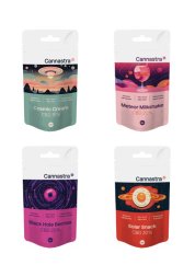 Cannastra CBD Flowers Bundle 15% to 30%, All in One Compet - 4 x 1g to 100g