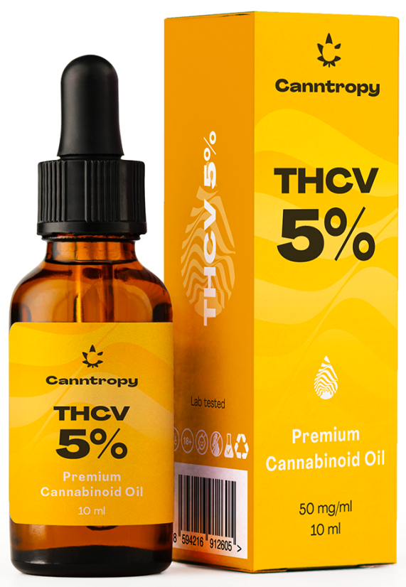 Canntropy THCV Premium Cannabinoid Oil - 5 %, 500 мг, 10 мл
