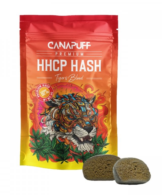 CanaPuff HHCP Hash Tigers Blood, 60 % HHCP, 1 g – 5 g