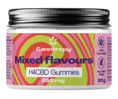 Canntropy H4CBD Taħlita tat-Togħmiet tal-Frott Gummies, 250 mg H4CBD, 10 pcs x 25 mg, 20 g