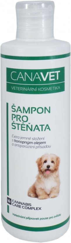 Canavet Shampoo per cuccioli Antiparassitario - 250 ml, confezione da 8 pezzi