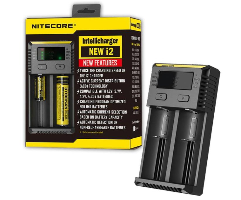 Nitecore Intellicharger i2 - 多機能バッテリー充電器