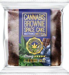 Cannabis Blueberry Haze Brownie (sterkt Sativa bragð) - Askja (24 pakkningar)