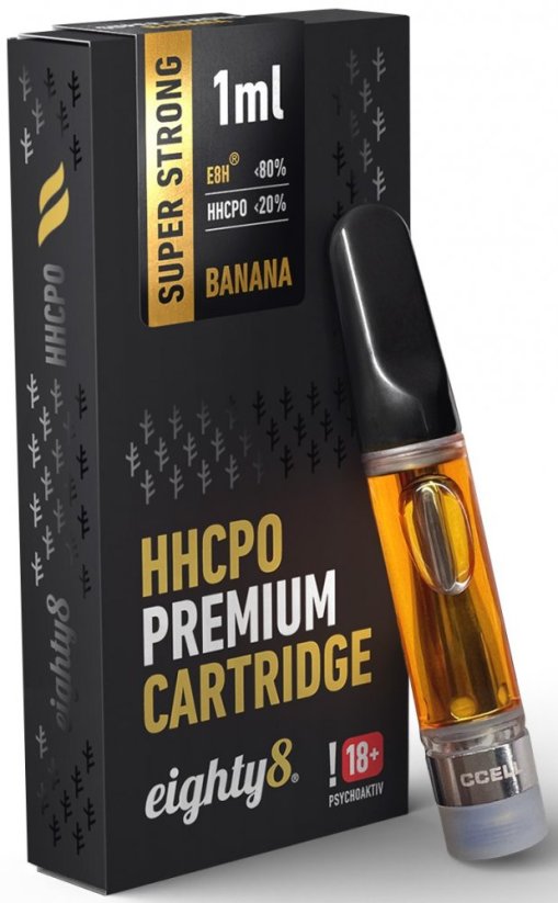 Eighty8 HHCPO-patroon Supersterke premium banaan, 20% HHCPO, 1 ml