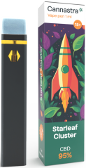 Cannastra CBD Disposable Vape Pen Starleaf Cluster, CBD 95 %, 1 ml