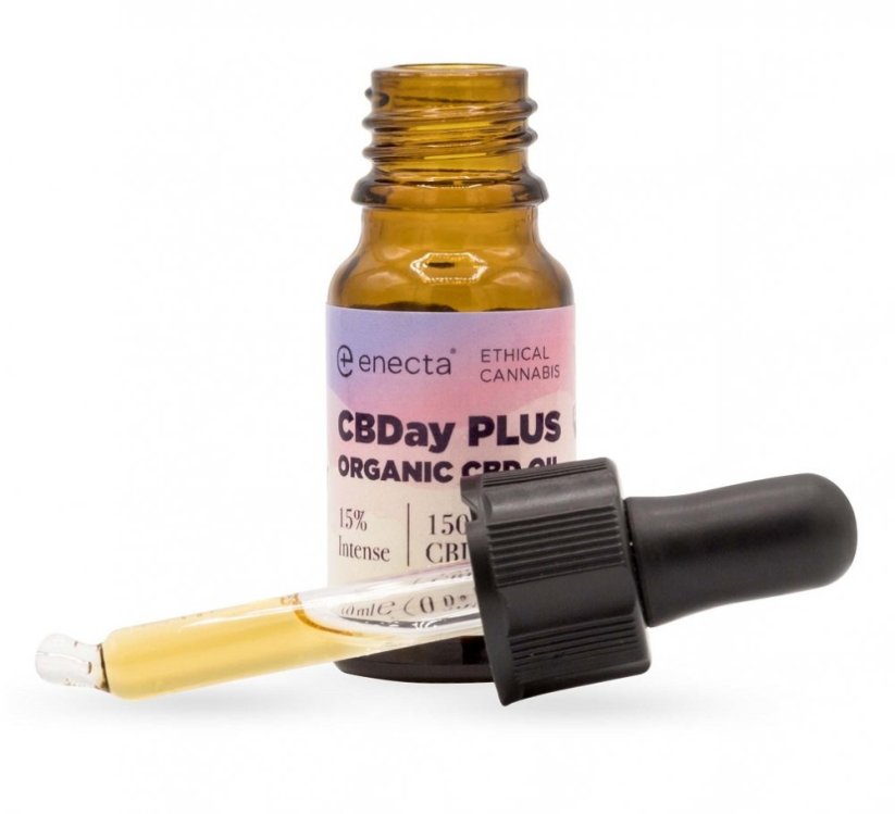 Enecta CBDay Plus Intense Full Spectrum CBD olejek 15%, 1500 mg, 10 ml