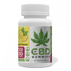 Euphoria Gomas CBD Limão 750 mg CDB, 30 peças x 25 mg