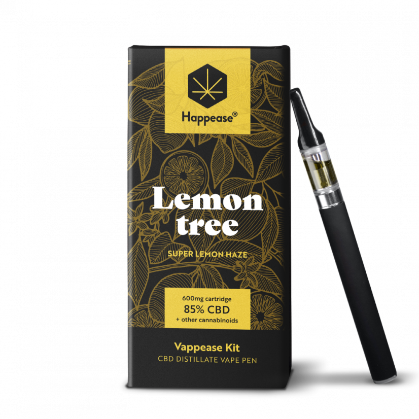 Happease Класичний Лимонне дерево - Комплект для вейпінгу, 85% CBD, 600 мг