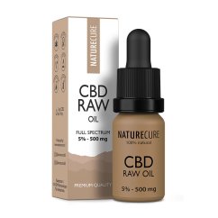 Nature Cure Full Spectrum Raw CBD olía - 5%, 10 ml, 500 mg