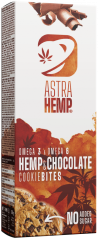 Astra Hemp Cookie Bites Hemp & Chocolate - Картонена кутия (12 кутии)