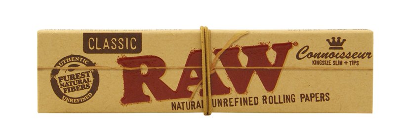 RAW Connoisseur King Size Blättchen mit Filter, 110 mm, 24 Stück im Karton
