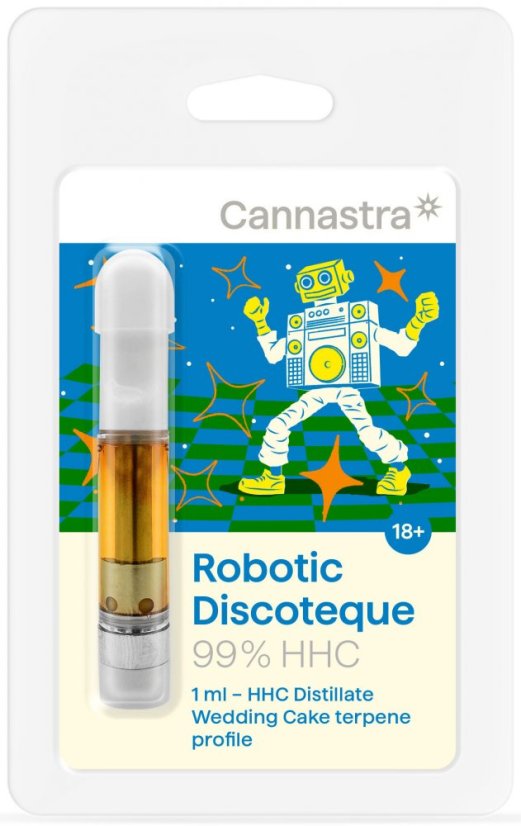 Cannastra HHC カートリッジ ロボット ディスコテク (ウェディング ケーキ)、99 %、1 ml