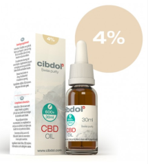 Cibdol オリヴォヴィオレジェイ 4% CBD、1200 mg、30 ml