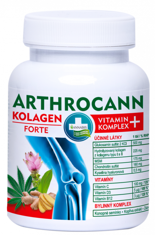 Annabis ARTHROCANN KOLAGEN FORTE VITAMIN COMPLEX + KNUCKLE NUTRITION, 60 comprimate