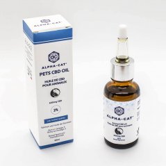 Alpha-CAT CBD Lososový olej pro zvířata, 2%, 600 mg, 30 ml
