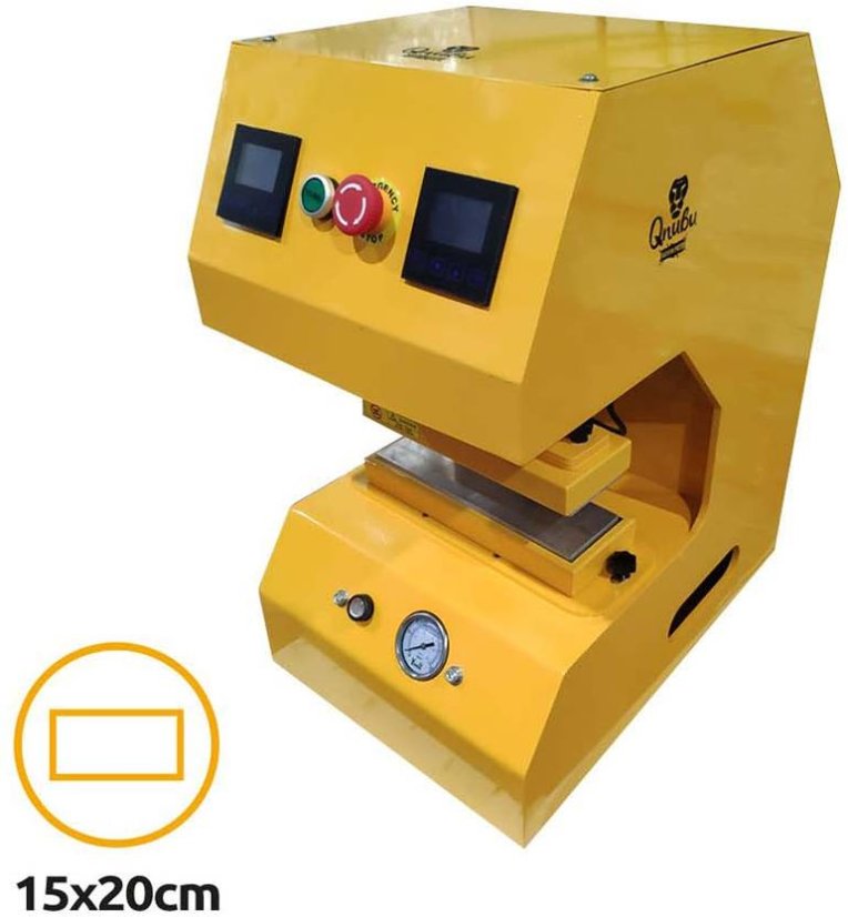 Qnubu Rosin Press Prensa térmica automática para resina, superfície 200 x 150 mm, 20 toneladas