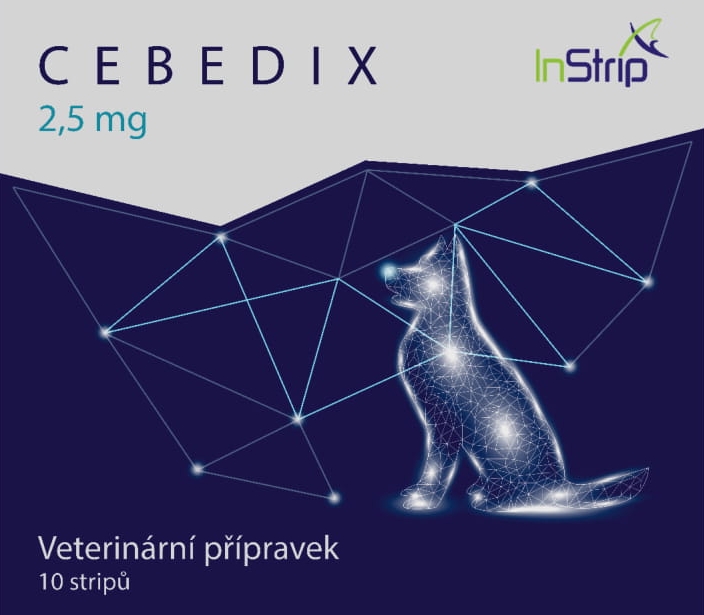 CEBEDIX Oral stripe for kjæledyr med CBD 2,5 mg x 10 stk, 25 mg